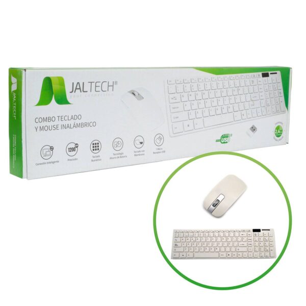 Combo mouse teclado inalambrico jaltech cod 10306 roxvan