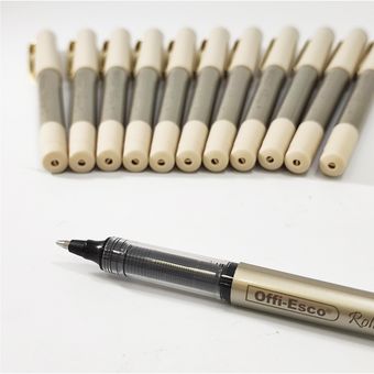 Boligrafo negro roller pen 0.7 OE-020 offi esco