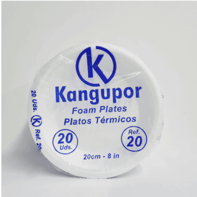 PLATO 20 KANGUPOR LLANO ICOPOR X 20 UNDS