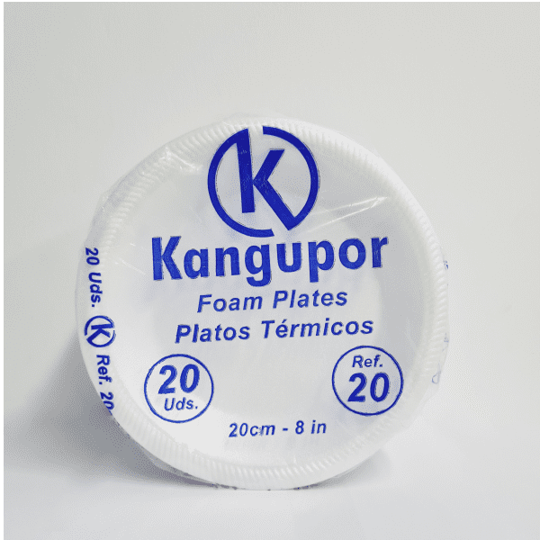 PLATO 20 KANGUPOR LLANO ICOPOR X 20 UNDS