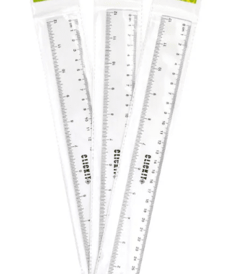 REGLA 30CM TRANSPARENTE CLICKIT