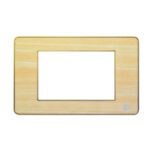 TAPA LUXOR MADERA CLARO CUADRADA BORDE DORADO DUKE ENERGY (V3-02MC)