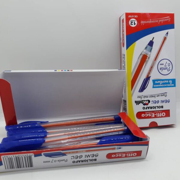 BOLIGRAFO AZUL SEMIGEL OFFI- ESCO REF: OE- 076F