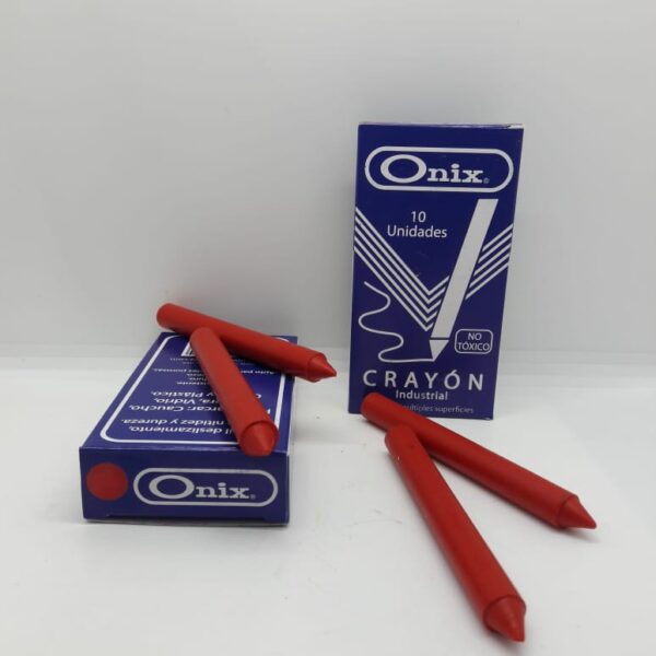 CRAYON INDUSTRIAL ONIX ROJO *10 UND