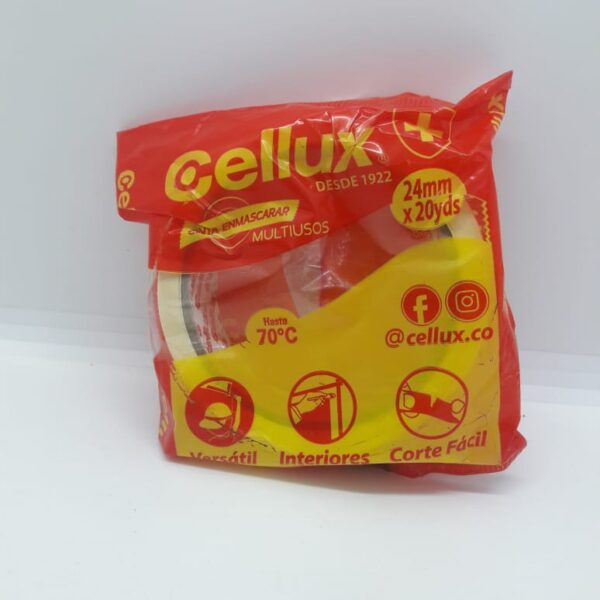 CINTA DE ENMASCARAR CELLUX DE 24MM X 20YDAS