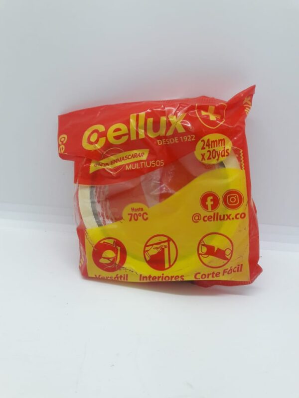 CINTA DE ENMASCARAR CELLUX DE 24MM X 20YDAS