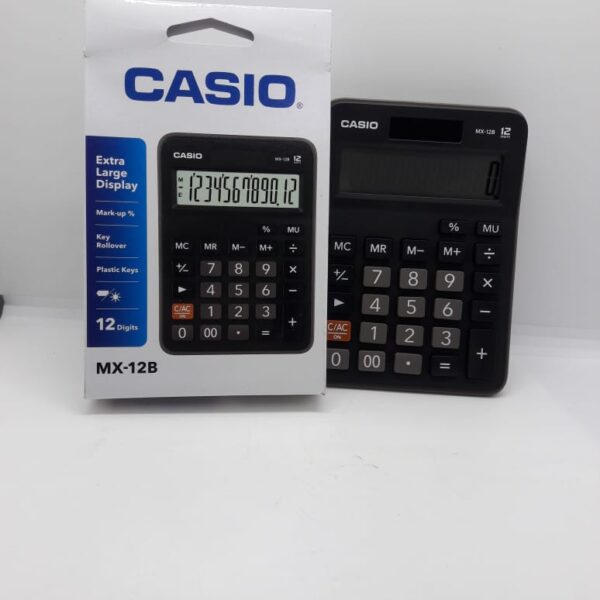 CALCULADORA 12 DIG CASIO MX 12B-BK