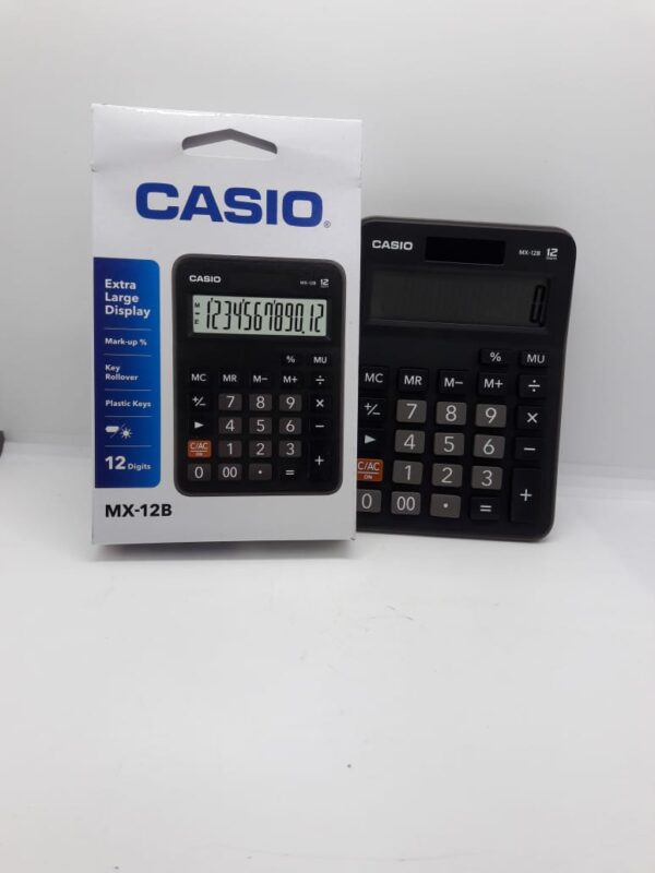 CALCULADORA 12 DIG CASIO MX 12B-BK