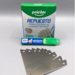 REPUESTOS PARA CUCHILLAS 18MM POINTER PAQ *10 UND