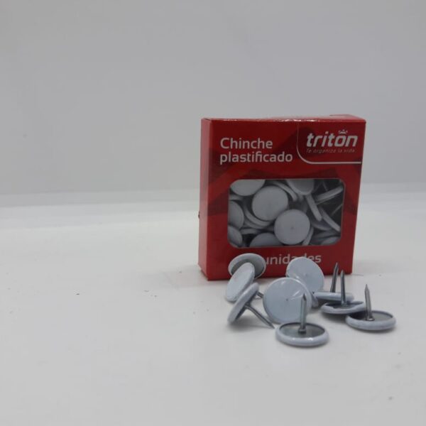 CHINCHE PLASTIFICADO BLANCO POR 50 UND TRITON