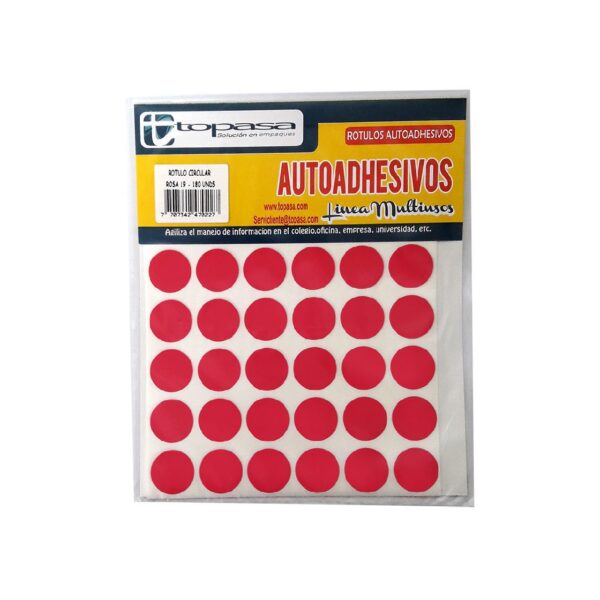 ROTULOS ADHESIVOS ROJOS ZEEPELIN *270 UND