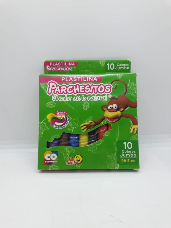 PLASTILINA PARCHESITOS JUMBO X10 UND