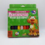 CRAYONES JUMBO PARCHESITOS X10 COLORES GIGANTES
