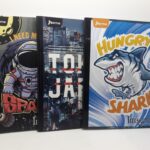 CUADERNO DE 100 HOJAS CUADROS GRANDES C/ STICKER