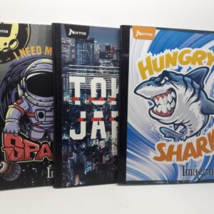 CUADERNO DE 100 HOJAS CUADROS GRANDES C/ STICKER