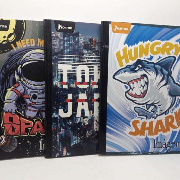 CUADERNO DE 100 HOJAS CUADROS GRANDES C/ STICKER
