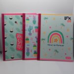 CUADERNO DE 100 HOJAS DOBLE LINEA C/ STICKER
