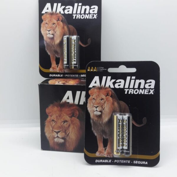 BATERIA ALKALINA TRONEX AAA * 2 UNDS