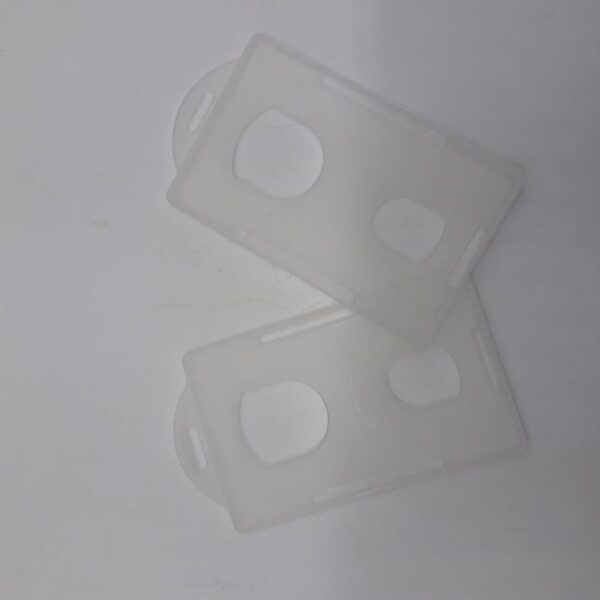 PORTA CARNET TRANSPARENTE VERTICAL