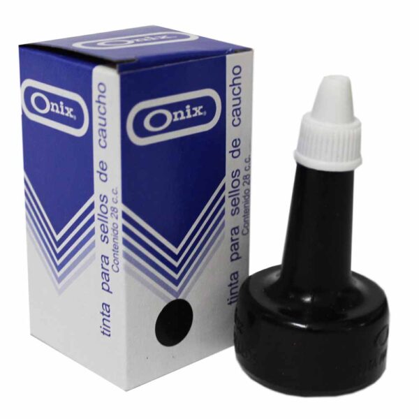 TINTA NEGRA SELLOS DE CAUCHO 28CC ONIX