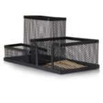 PORTALAPICEROS DE 3 PARTES NEGRO METALICO