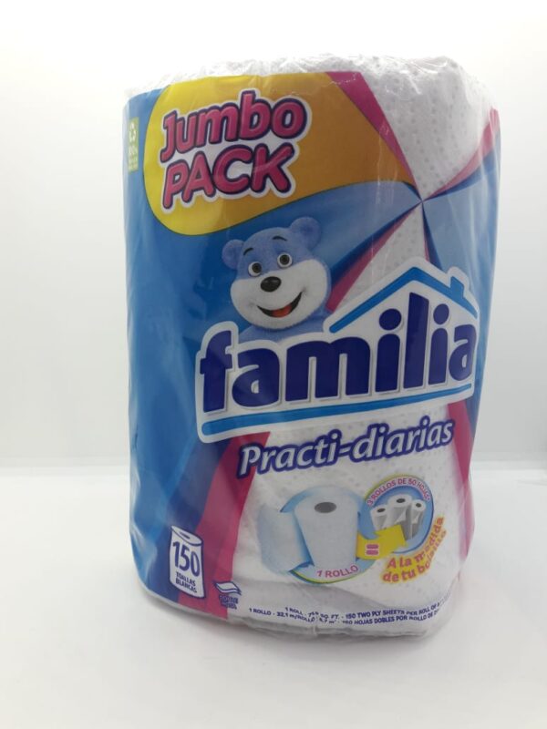 TOALLA PRACTI-DIARIAS JUMBO PACK FAMILIA BLANCAS