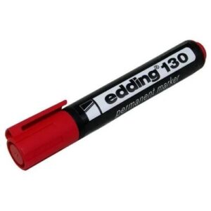 MARCADOR PERMANENTE ROJO EDDING 163