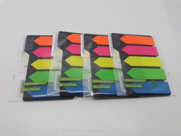 BANDERITAS ADHESIVAS X100 OFFI-ESCO REF: OE-372