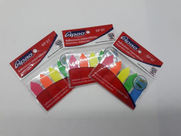 BANDERITAS ADHESIVAS X125 GIPAO GP07