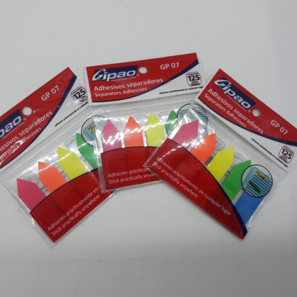 BANDERITAS ADHESIVAS X125 GIPAO GP07