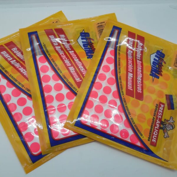 ROTULOS ADHESIVOS FUCSIA REF: 1188