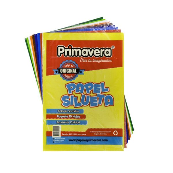 PAPEL SILUETA PAQ *7 UND