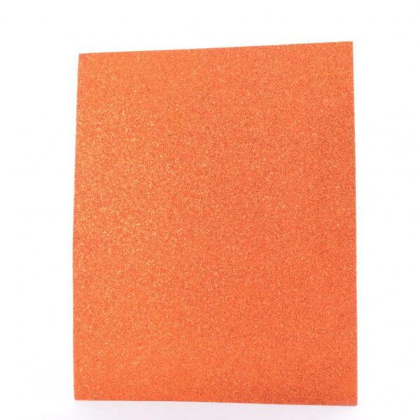 FOAMY CARTA ESCARCHADO NARANJA