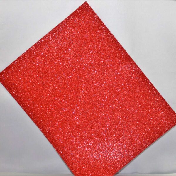 FOAMY CARTA ESCARCHADO ROJO