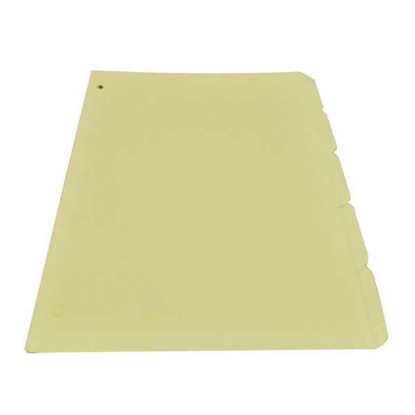 SEPARADOR DE CARTULINA AMARILLO PQ X5UND