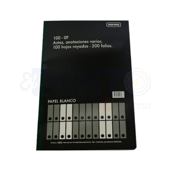 LIBRO DE ACTAS Y ANOTACIONES 200 FOLIOS NORMA