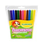 PLUMONES LAVABLES PARCHESITO X12