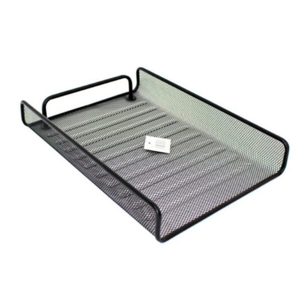 BANDEJA ESCRITORIO SENCILLA METAL NEGRA ONIX