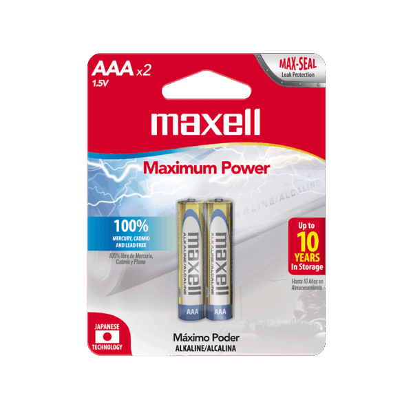 BATERIA ALCALINA MAXELL AAA X2UND