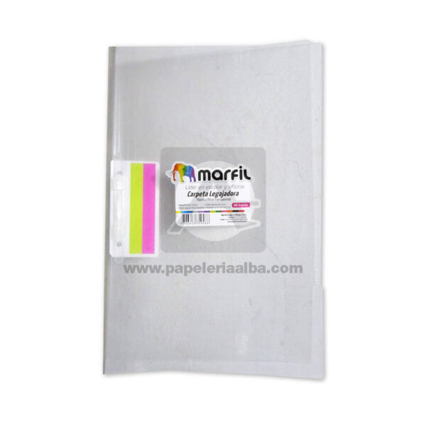 CARPETA LEGAJADORA CARTA TRANSPARENTE MARFIL