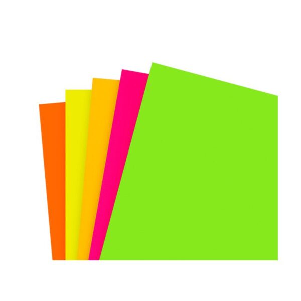 CARTULINA FLUORESCENTE PAQ X 10 UNDS