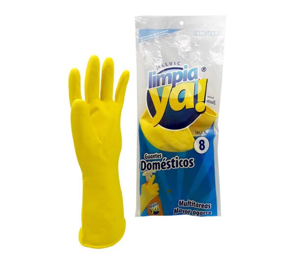 GUANTES DOMESTICO AMARILLO TALLA 8