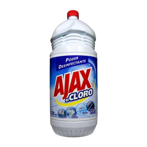 LIMPIA PISOS AJAX BICLORO PODER DESINFECTANTE 1 LTR