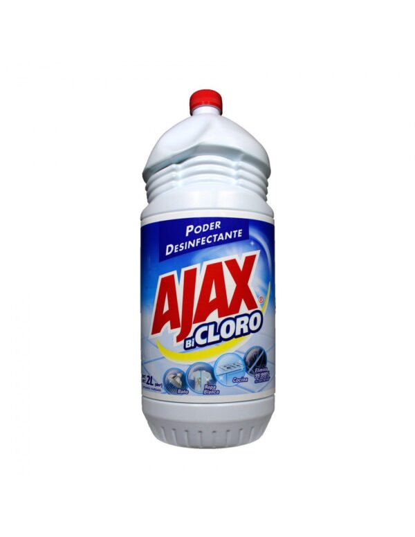 LIMPIA PISOS AJAX BICLORO PODER DESINFECTANTE 1 LTR