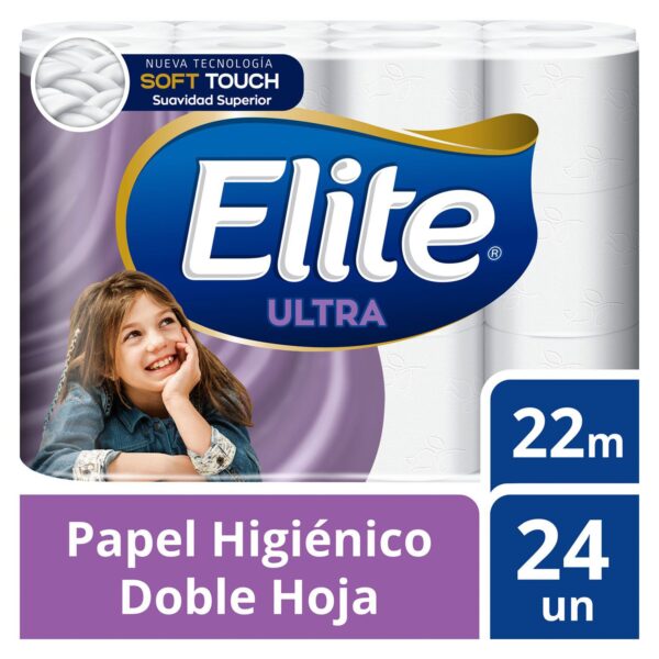 PAPEL HIGIENICO ELITE DOBLE HOJA 30 MTRS X24UND
