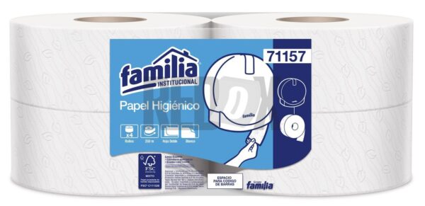 PAPEL HIGINICO TRIPLE HOJA X4 ROLLOS FAMILIA 170 MTS