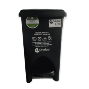PAPELERA PEDAL RECTANGULAR 12LTS COLPLAST