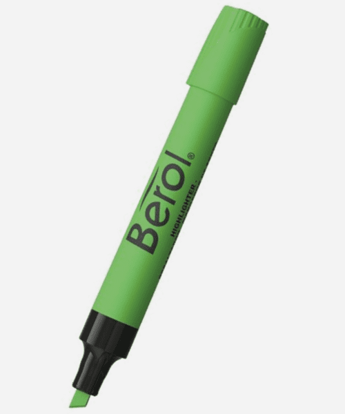 RESALTADOR VERDE BEROL