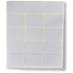 ROTULO ADHESIVOS BLANCO 33*23MM PRESS APLIQUE REF: 1069