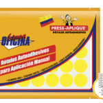 ROTULOS ADHESIVOS AMARILLO 19MM PRESS APLIQUE REF:1170